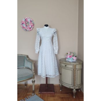 Elena csipke ruha fehér