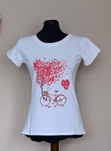 Love biciklis póló