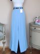 Bő szárú nadrág övvel világoskék