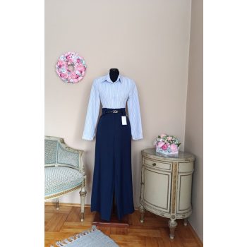 Megkötős csíkos ing