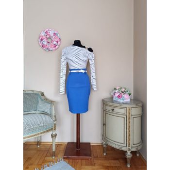 Ella pöttyös felső fehér