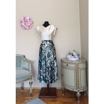 Mintás satin szoknya