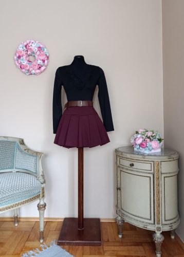 Csipkés body fekete