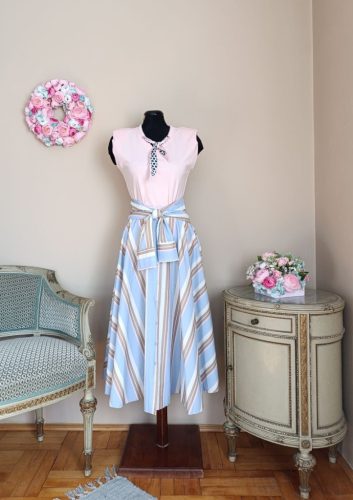 Csíkos szoknya (pamutvászon)