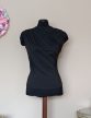 Anina ráncolt felső fekete