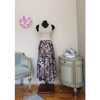 Mintás satin szoknya