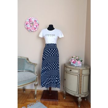 Pöttyös pliszírozott szoknya