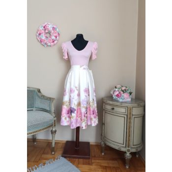 Lea felső V nyakú rózsaszín