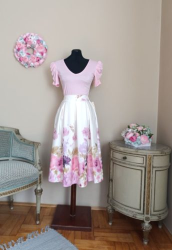 Lea felső V nyakú rózsaszín