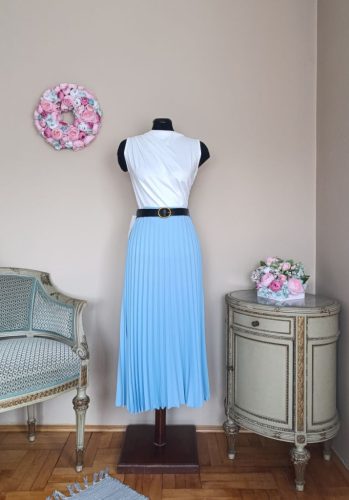 Anina ráncolt felső fehér