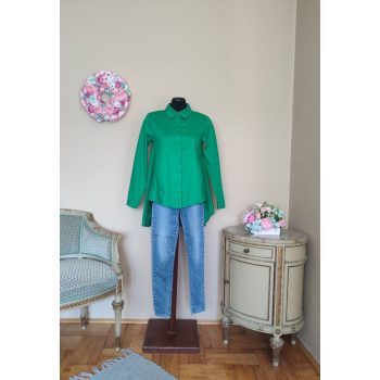 Pamutvászon ing zöld