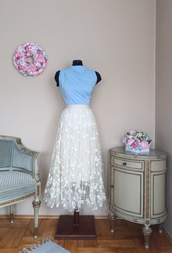 Virágos tüll szoknya