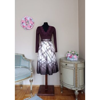 Csipkés body burgundi