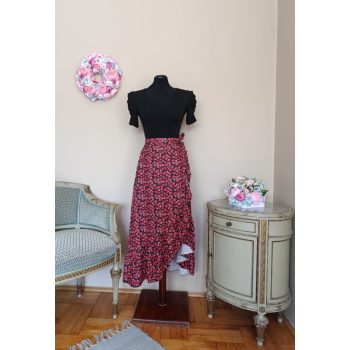 Lea felső V nyakú fekete