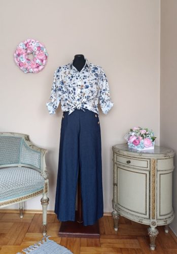 Virágos ing (pamut)